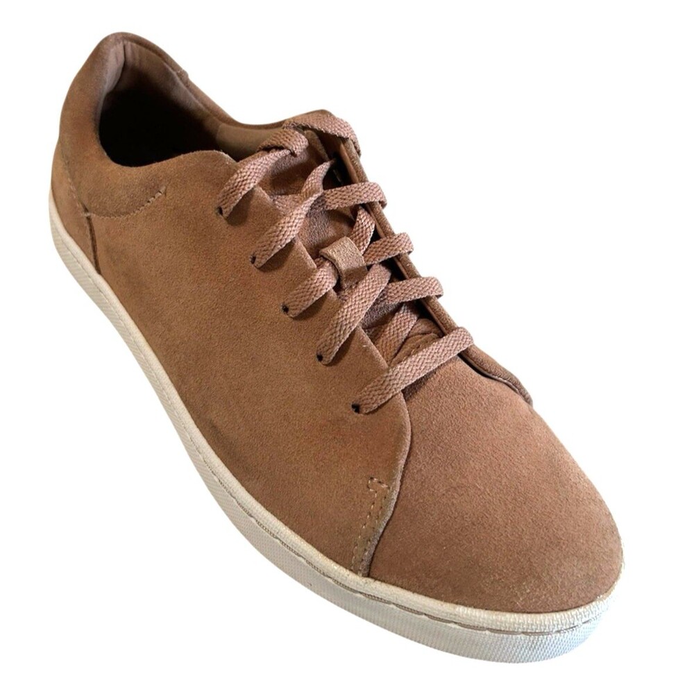 Collection by Clarks Womens Suede Blush Cushion Heel Fashion Sneaker Sz 8